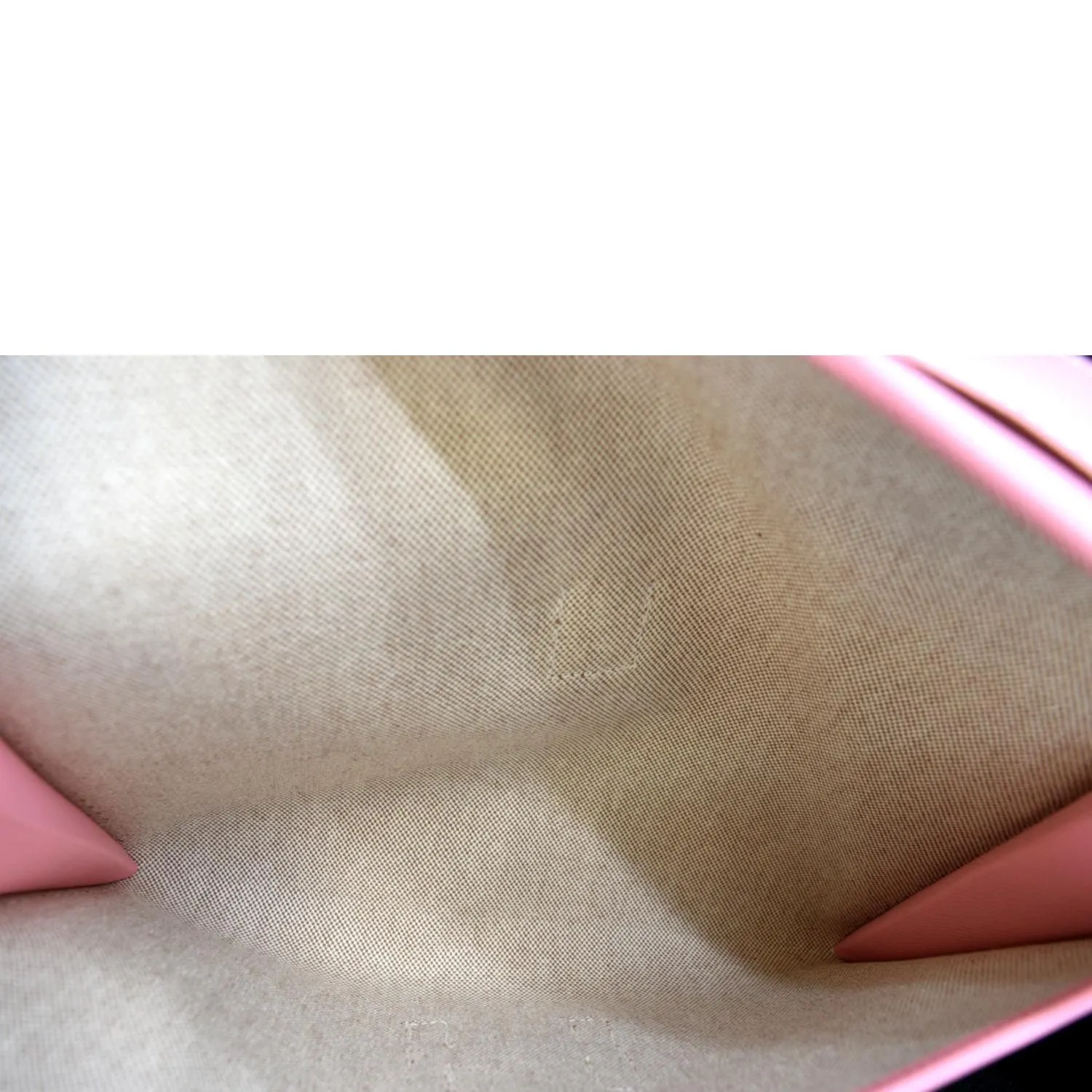 HERMES Jige Elan Calfskin Leather Clutch Wallet Pink