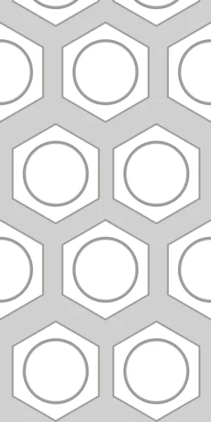 Hexagonal Discs Acrylic Wall Panels Home Decor Wall Panels 2440mmm x 1220mm