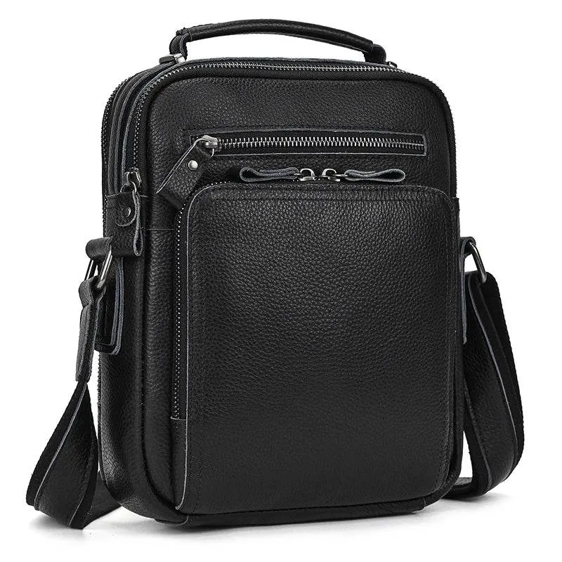 High-Quality Genuine Leather Men’s Crossbody Bag Vintage Sling Bag