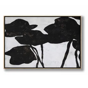 Horizontal Abstract Flower Painting H132H