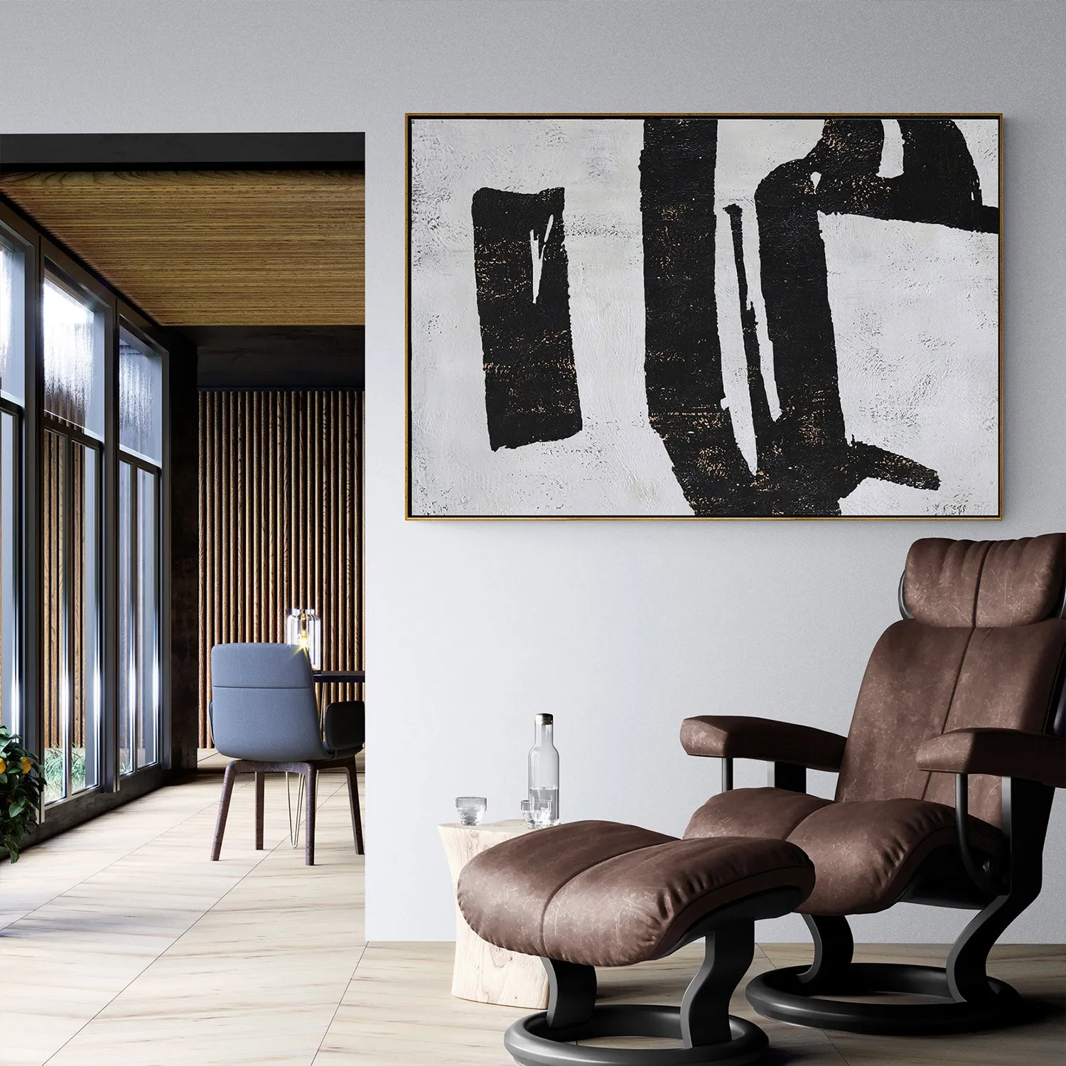 Horizontal abstract painting H19H