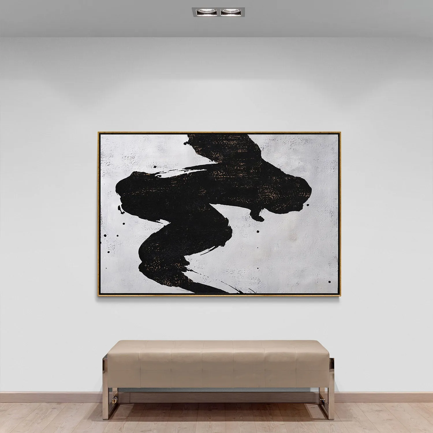 Horizontal abstract painting H28H