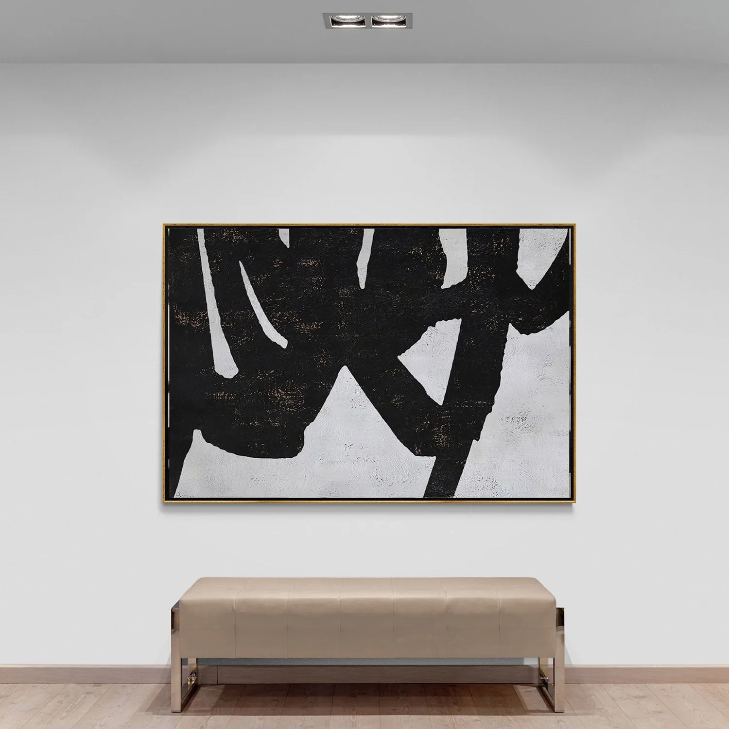Horizontal Minimalist Abstract Painting H157H