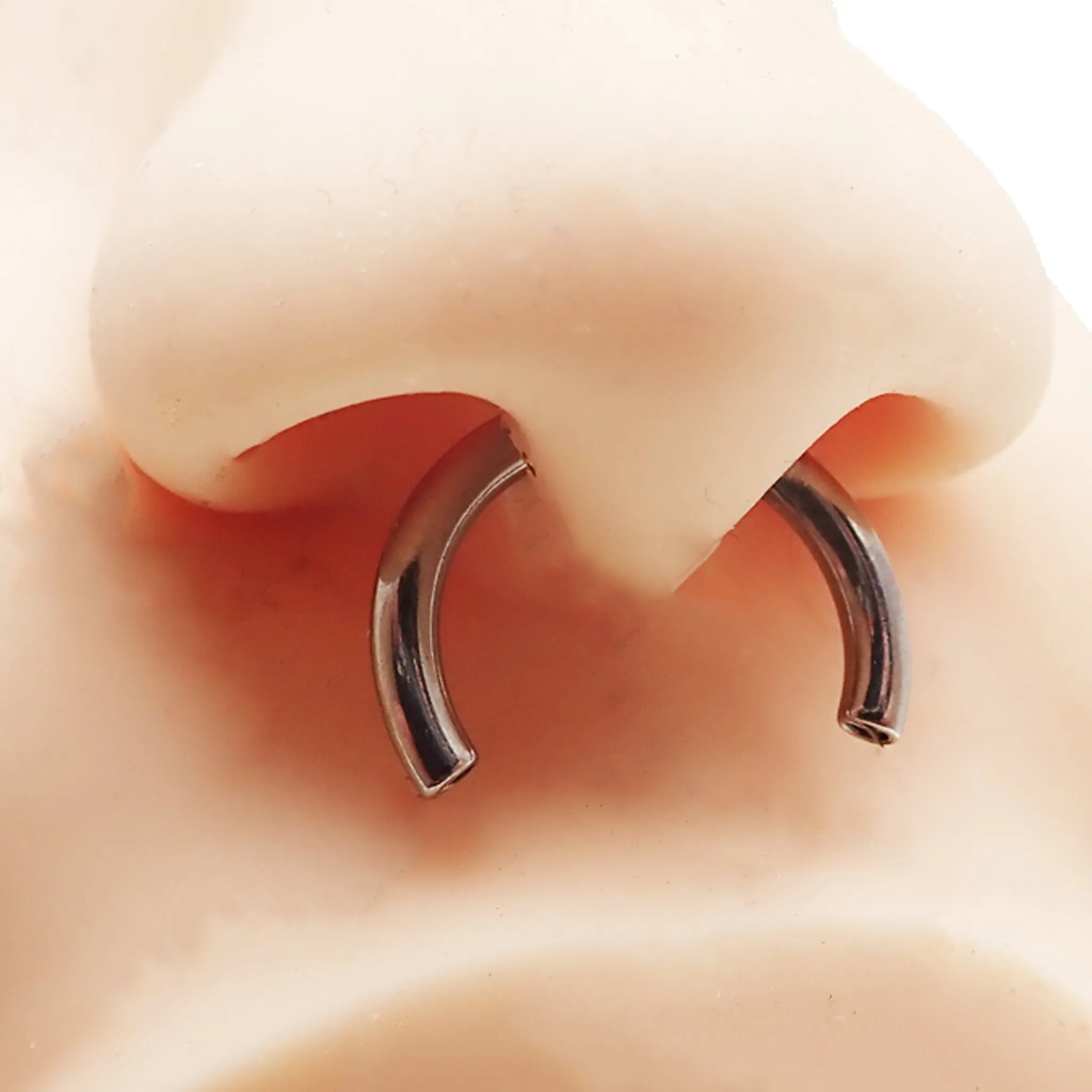 Horseshoe Titanium Circular Ring 16g, 14g