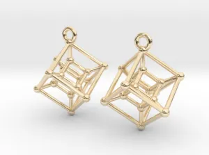 Hypercube Earrings (Metal)