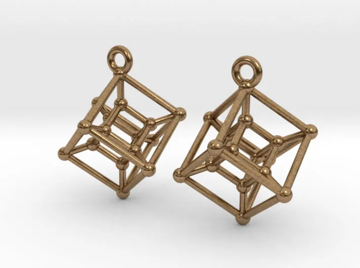 Hypercube Earrings (Metal)