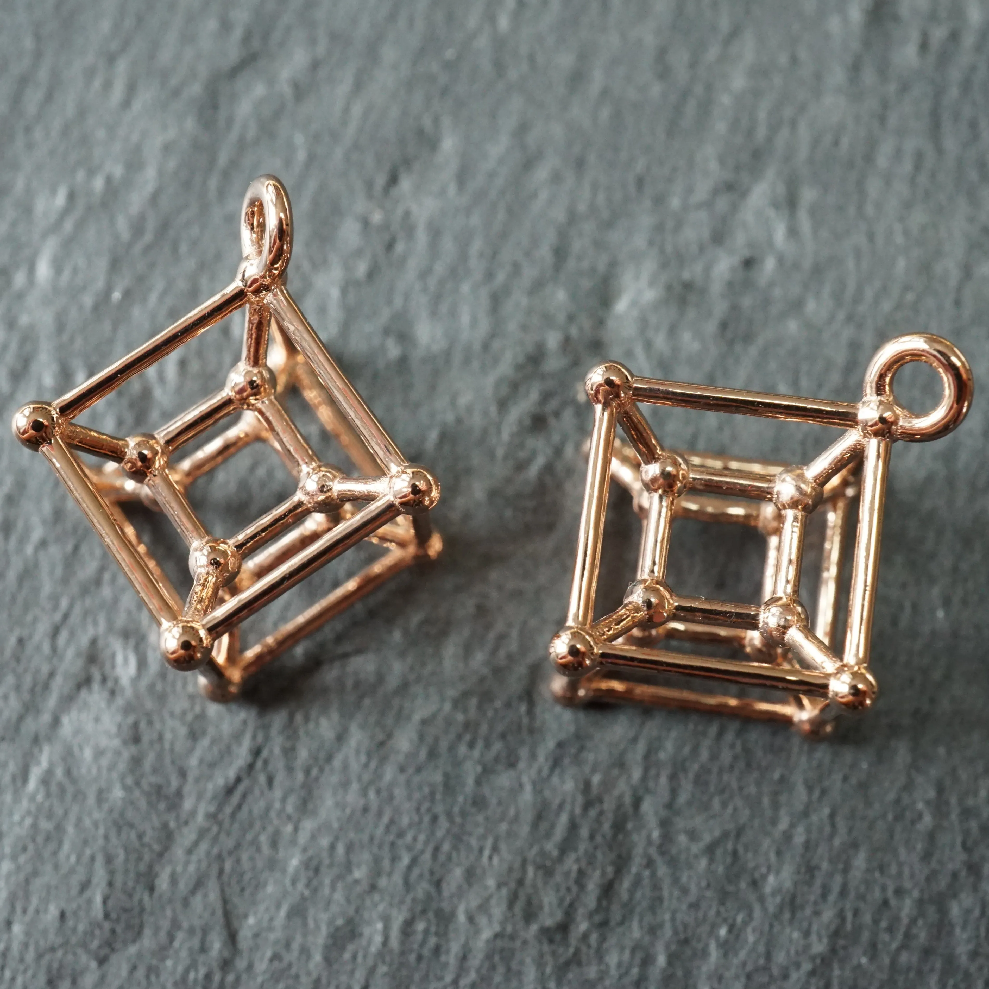 Hypercube Earrings (Metal)