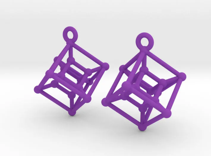 Hypercube Earrings (Nylon)
