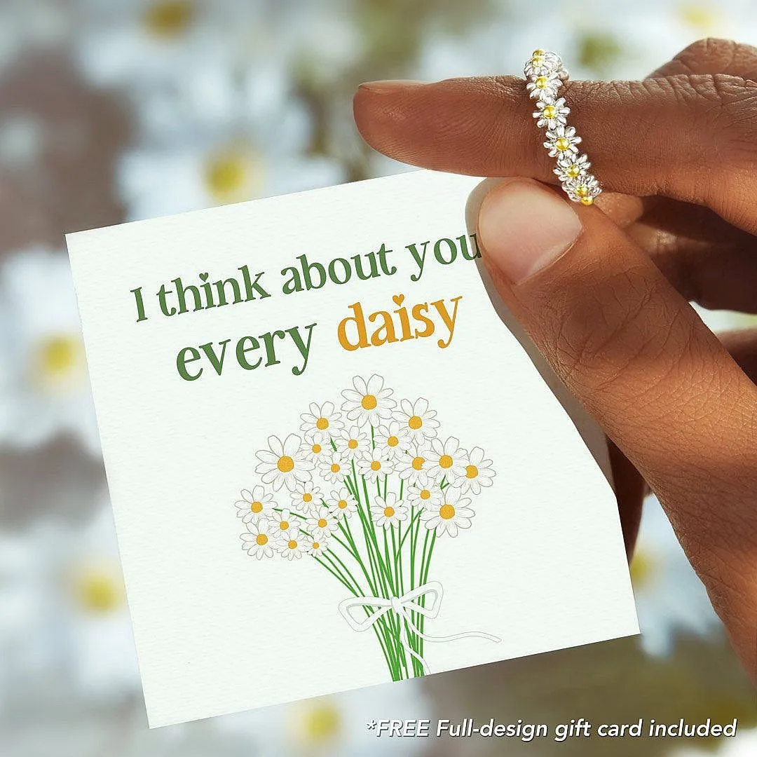 I Think About You Every Daisy Ring