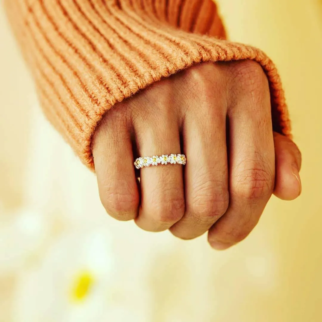I Think About You Every Daisy Ring