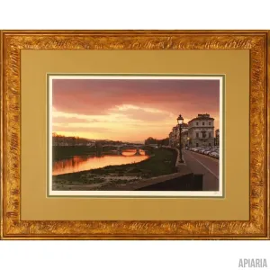 Igor Maloratsky "Sunset at Arno River, Italy"