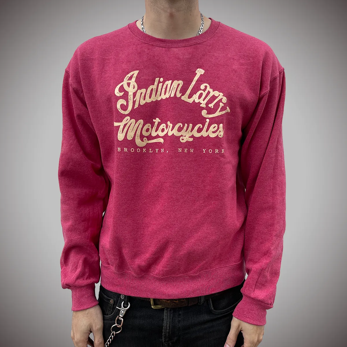 Indian Larry Vintage Red Crewneck