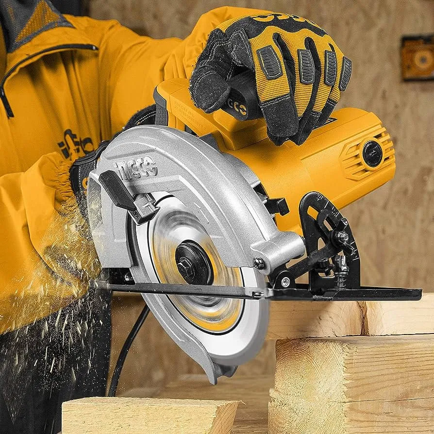 Ingco 7″ 185mm Circular Saw 1600W with Adjustable Cutting Depth & Bevel – CS18568