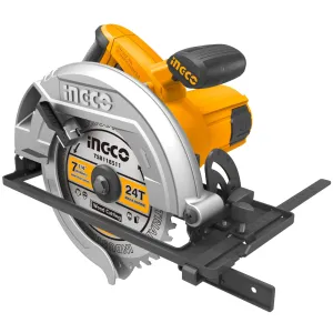 Ingco 7″ 185mm Circular Saw 1600W with Adjustable Cutting Depth & Bevel – CS18568