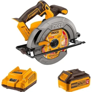 Ingco 7" Cordless Circular Saw 20V with 20V 4.0Ah Battery & Charger - CSLI18511