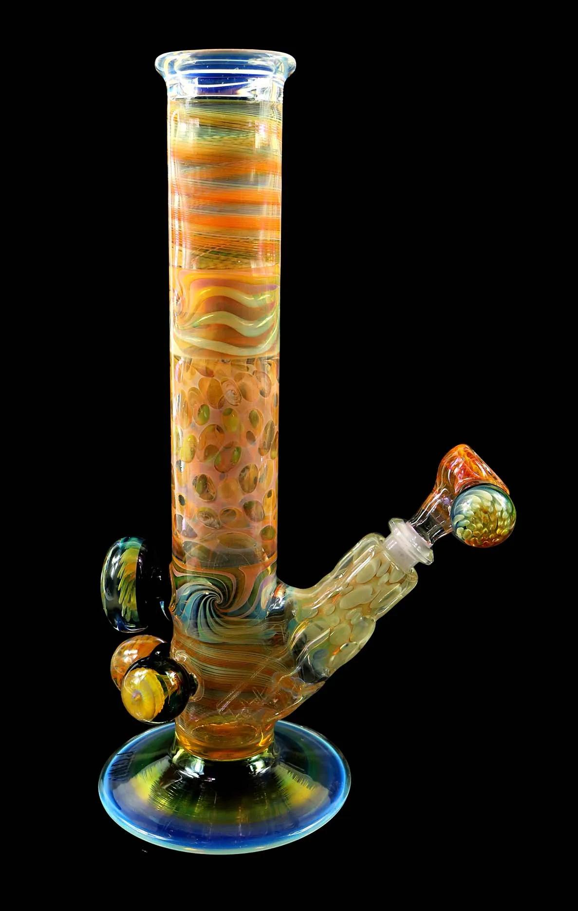 Inside out Silver & Gold Fumed Bong by Phil Sundling and @Ck_glass