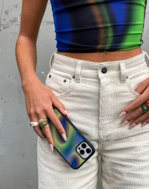 Iphone Case in Triple Orb Blue and Green