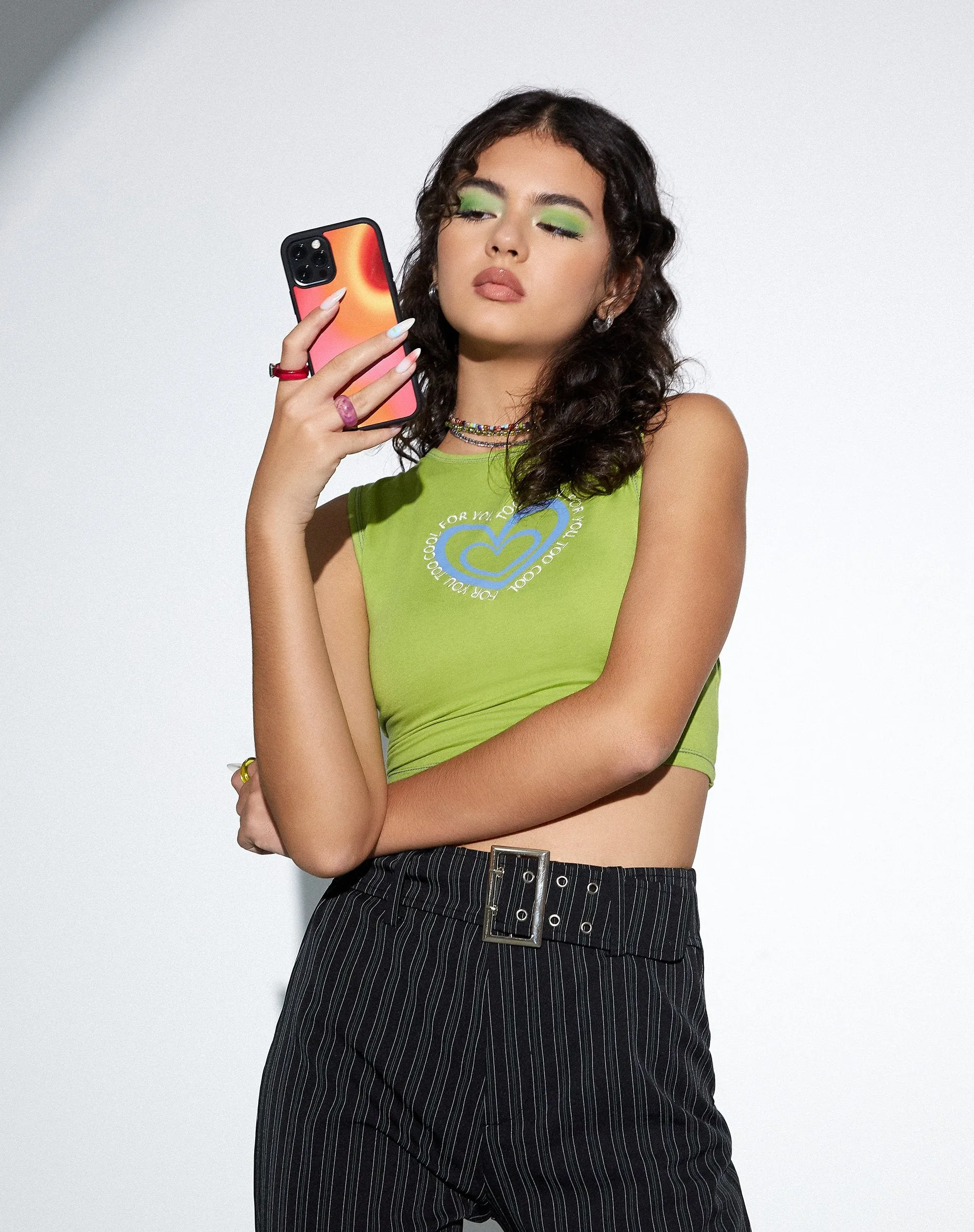 Iphone Case in Triple Orb Pink and Red
