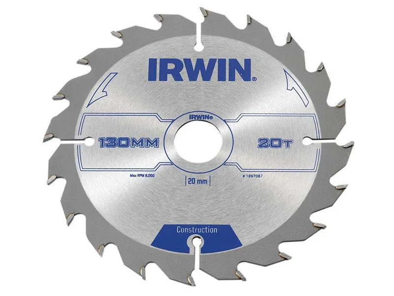 IRWIN Construction Circular Saw Blade 130 X 20Mm X 20T Atb