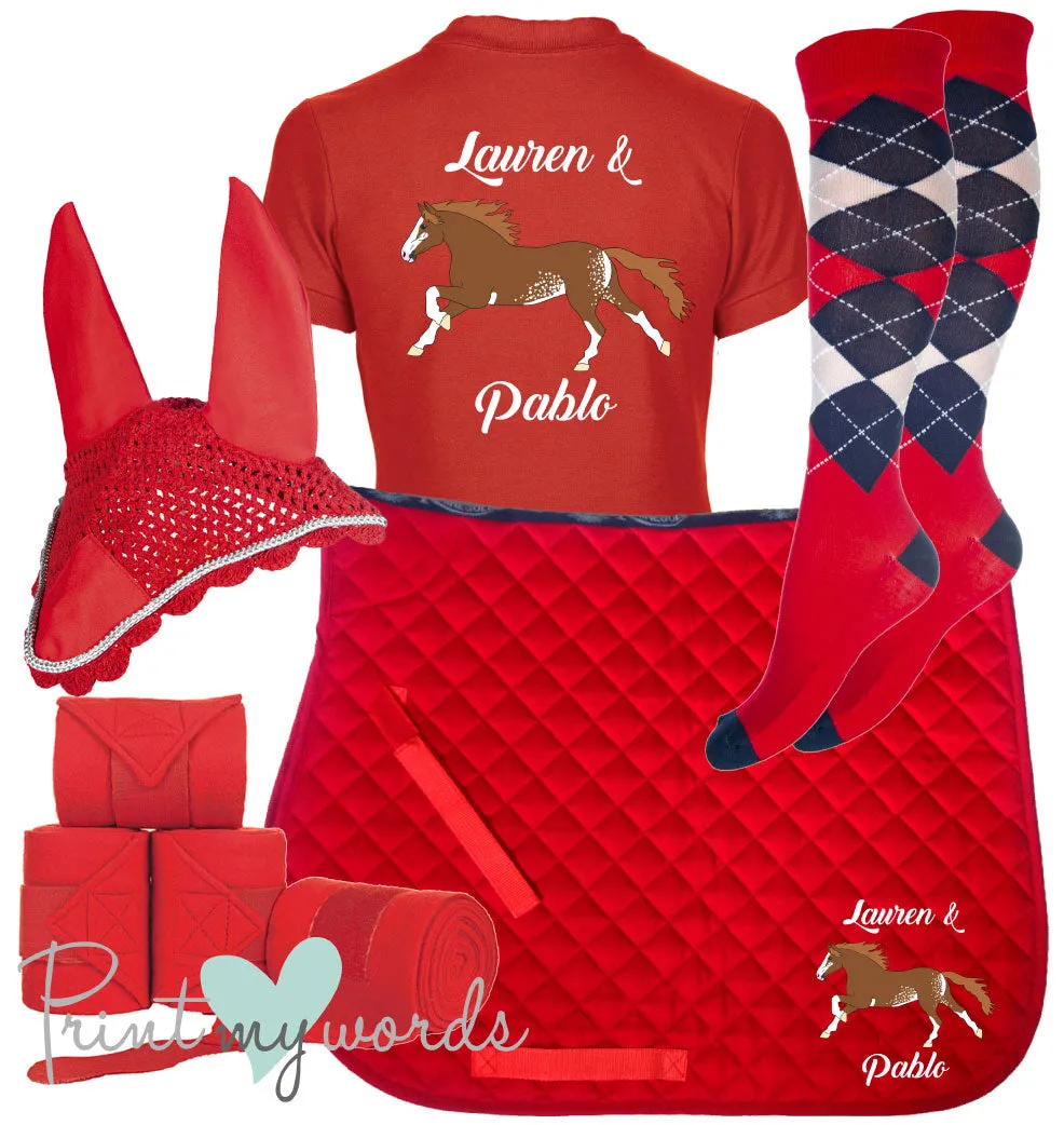 'Ivy' Children's Personalised Matching Equestrian Set - Elegant Design