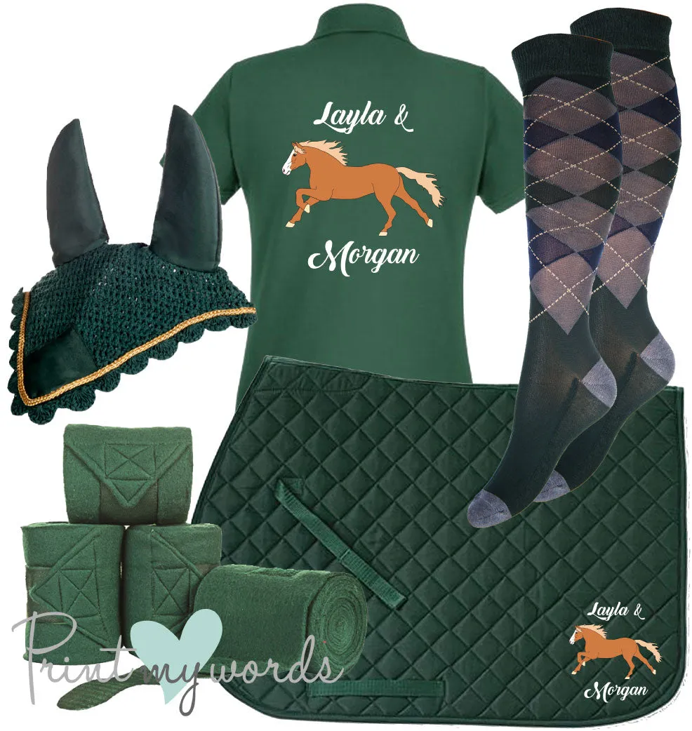 'Ivy' Children's Personalised Matching Equestrian Set - Elegant Design
