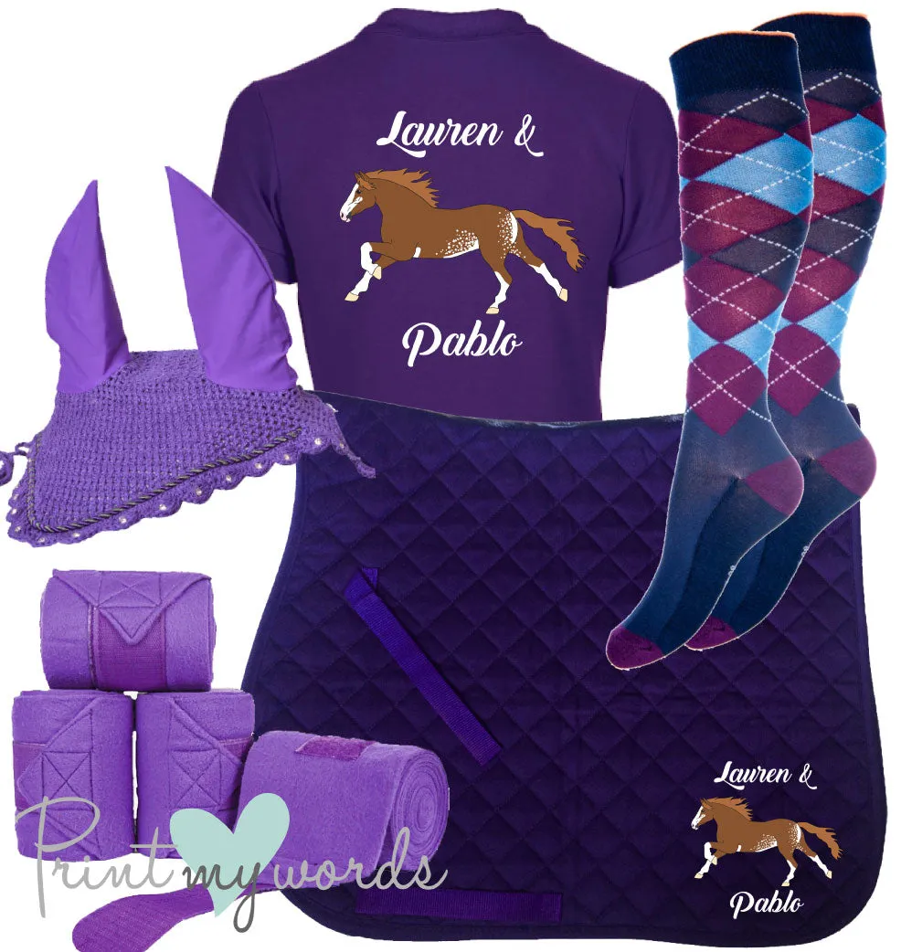 'Ivy' Children's Personalised Matching Equestrian Set - Elegant Design