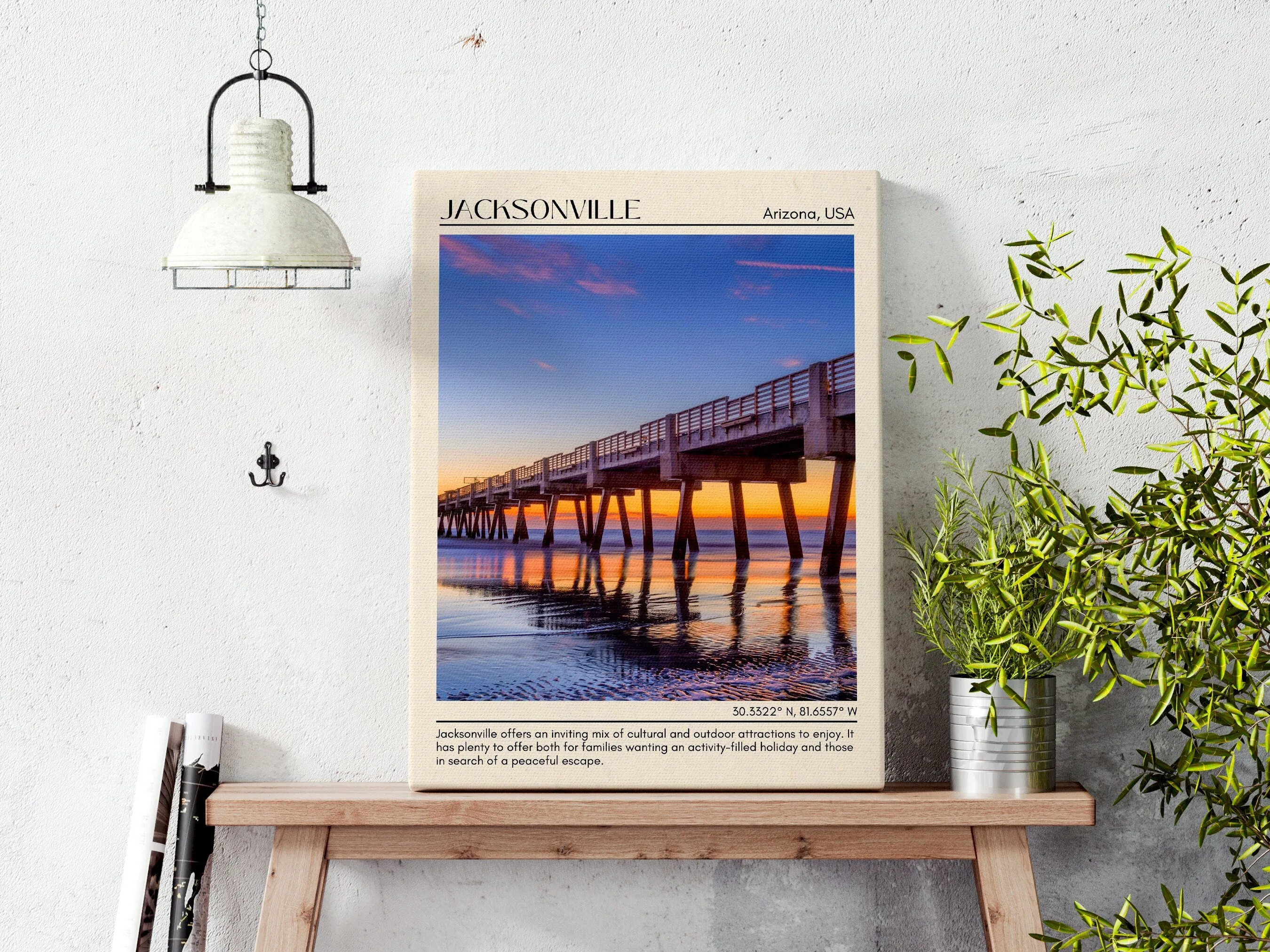 Jacksonville Minimal Wall Art, Arizona, USA