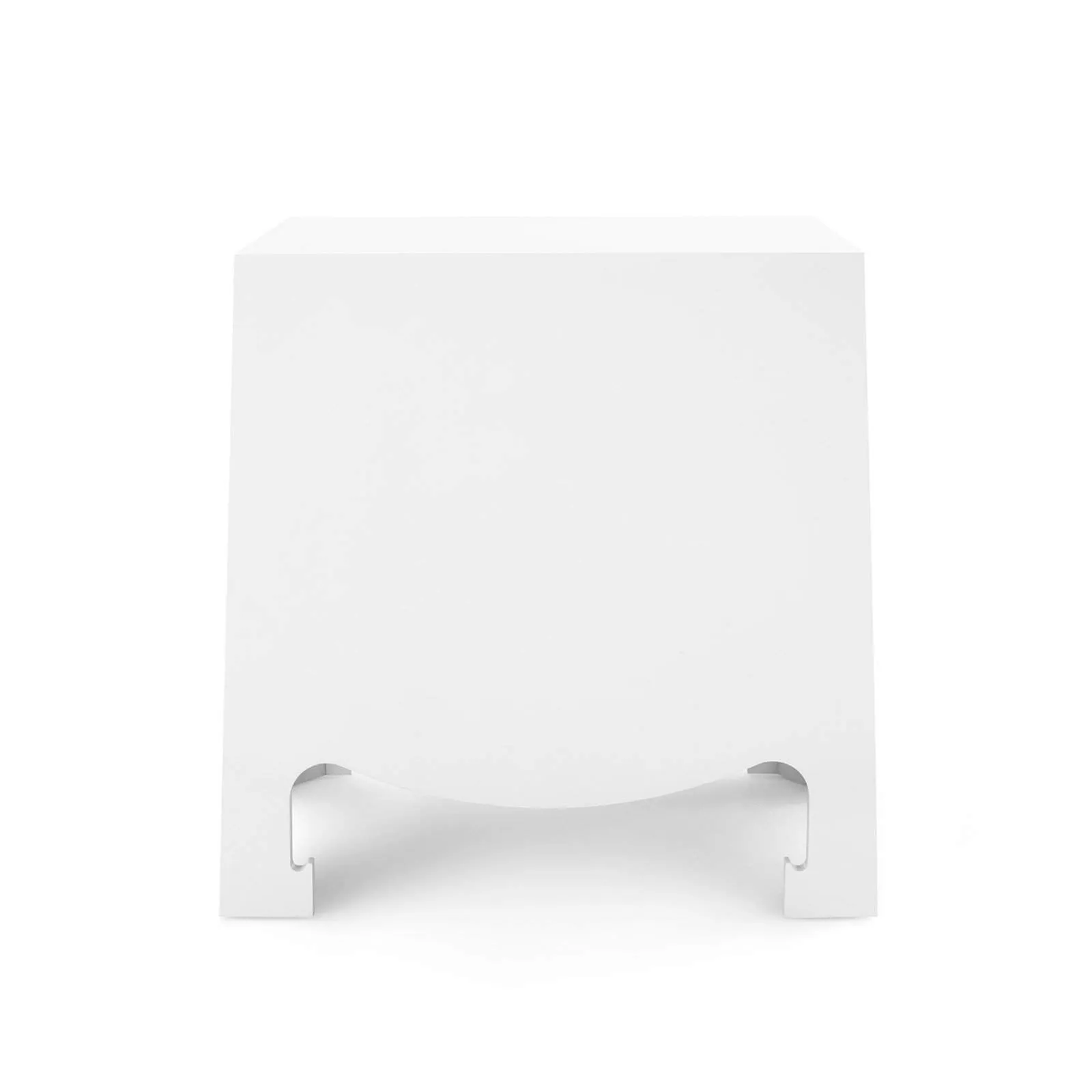 Jacqui 3-Drawer Side  Table / Chiffon White