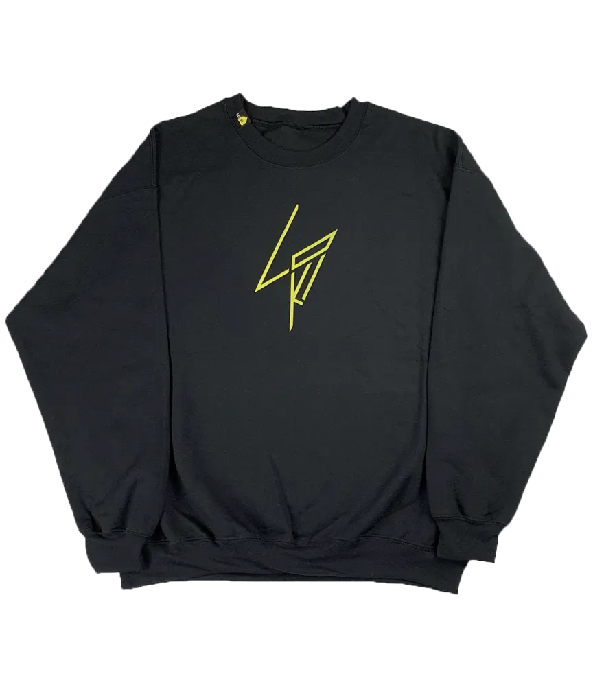 Jagged Logo - Crewneck Sweatshirt - Black