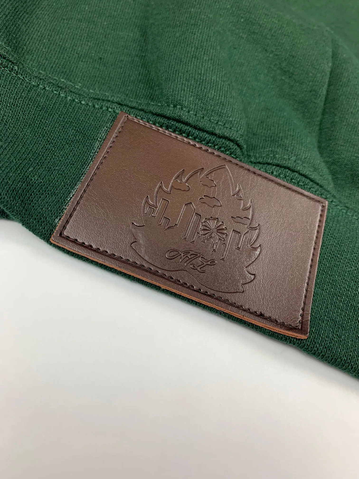 Jagged Logo - Hoodie - Forrest Green
