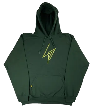 Jagged Logo - Hoodie - Forrest Green