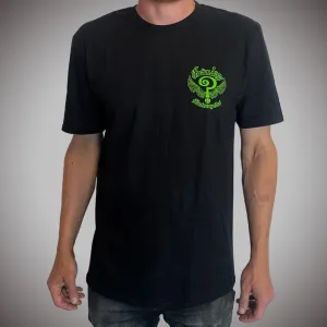 John's Tee - Green   Black