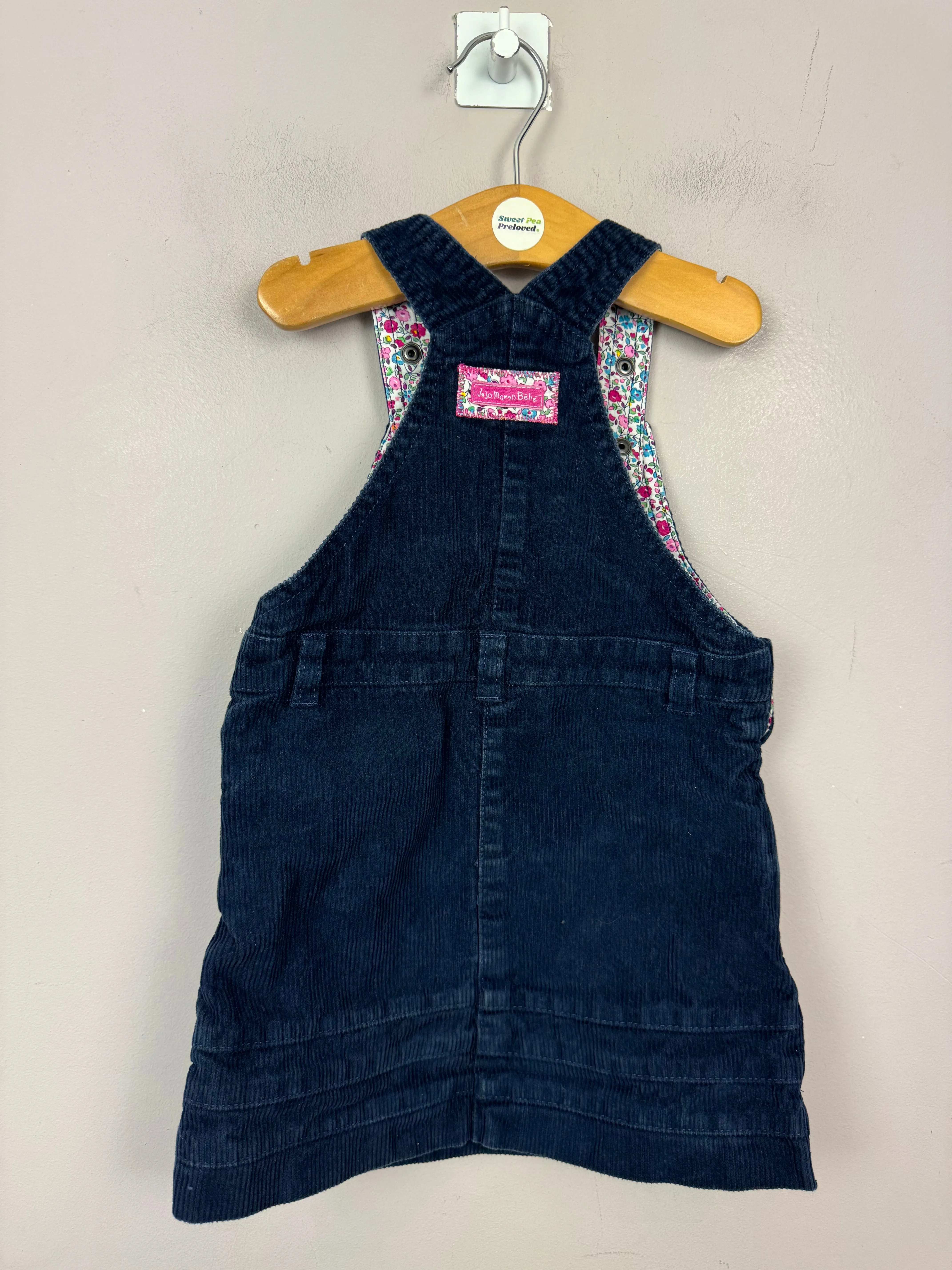 Jojo Maman Bebe Navy Cord Dress 12-18m