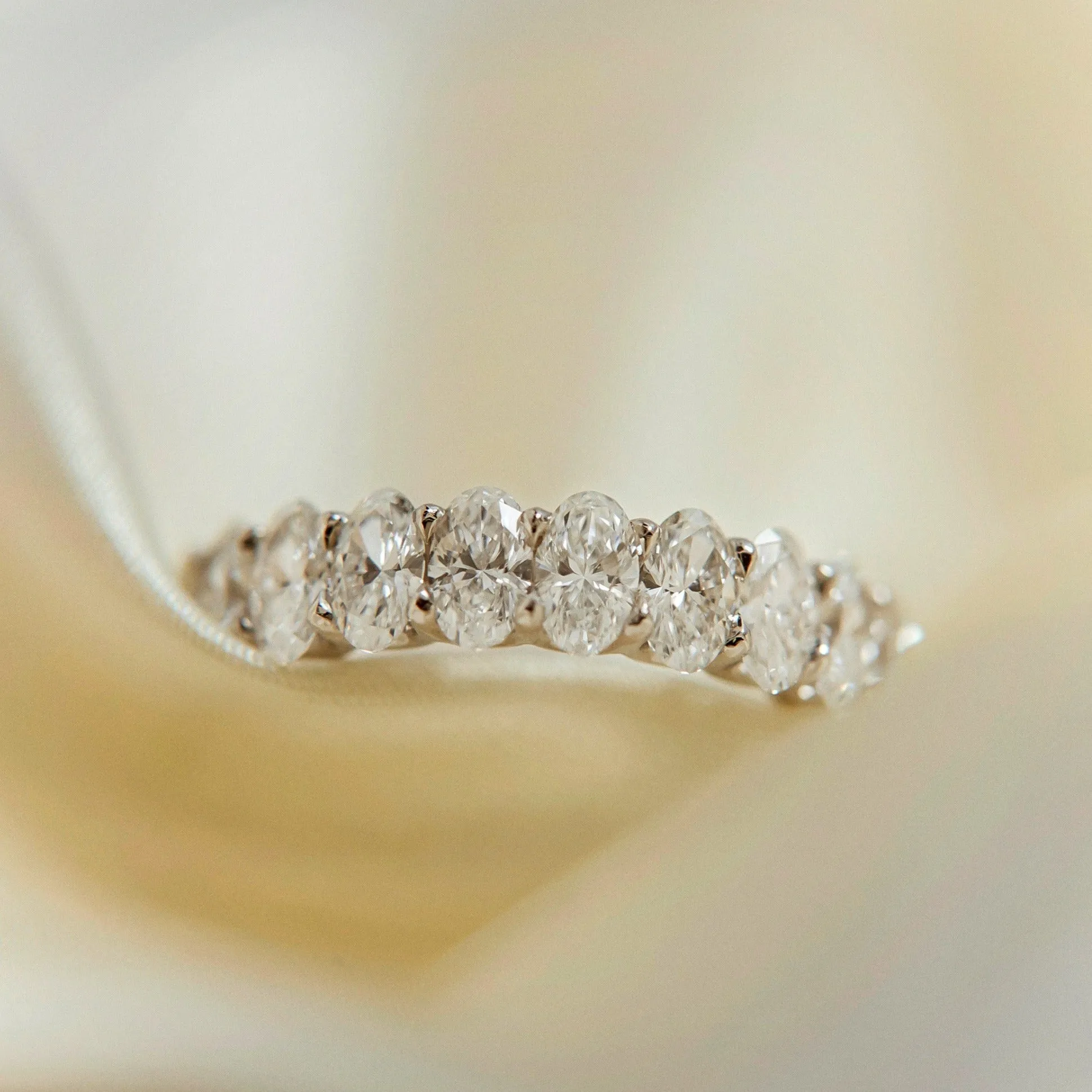 Jolene Oval Cut Diamond Band