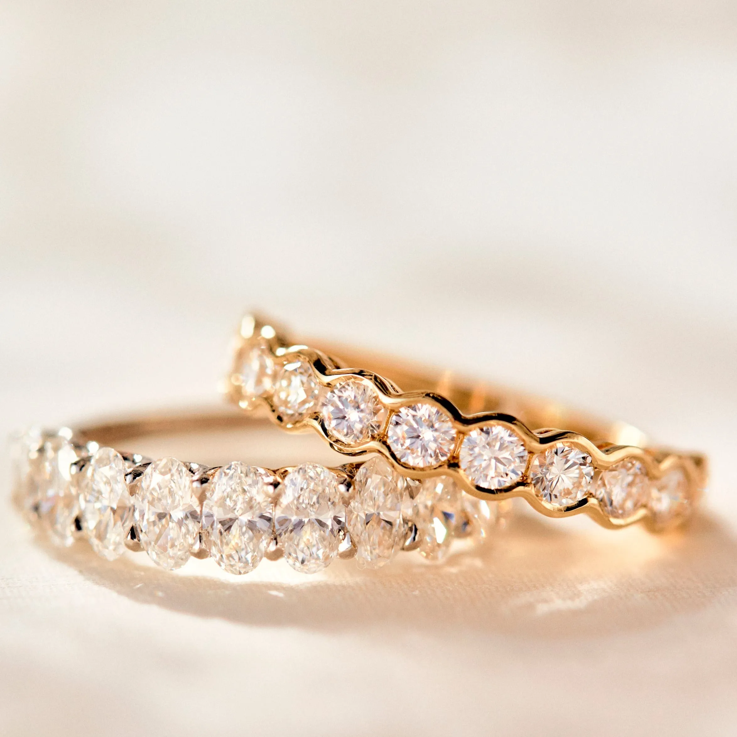 Jolene Oval Cut Diamond Band