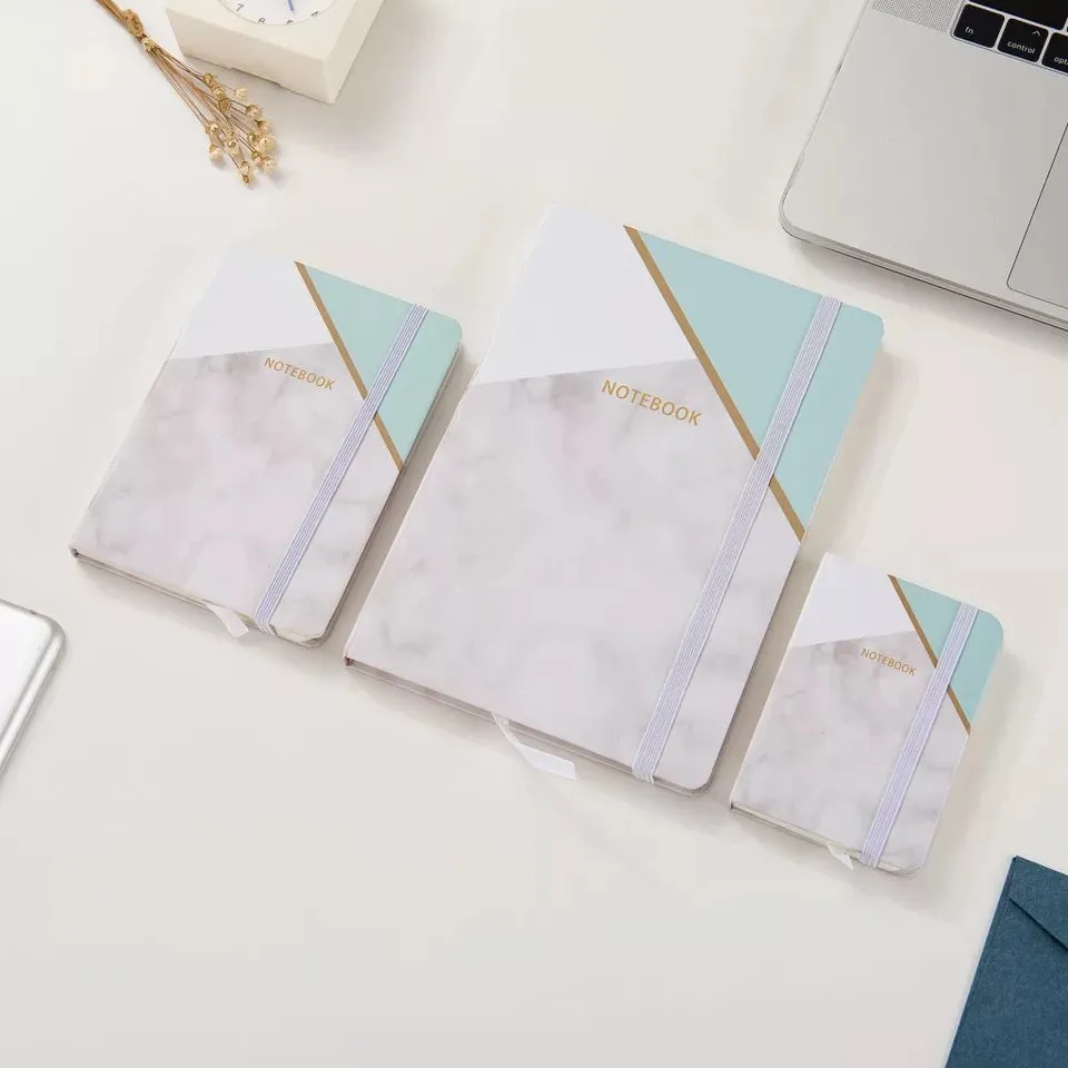 Journal Notebook Hardcover Cardboard Line Diary 96page Stationery Classic Simple