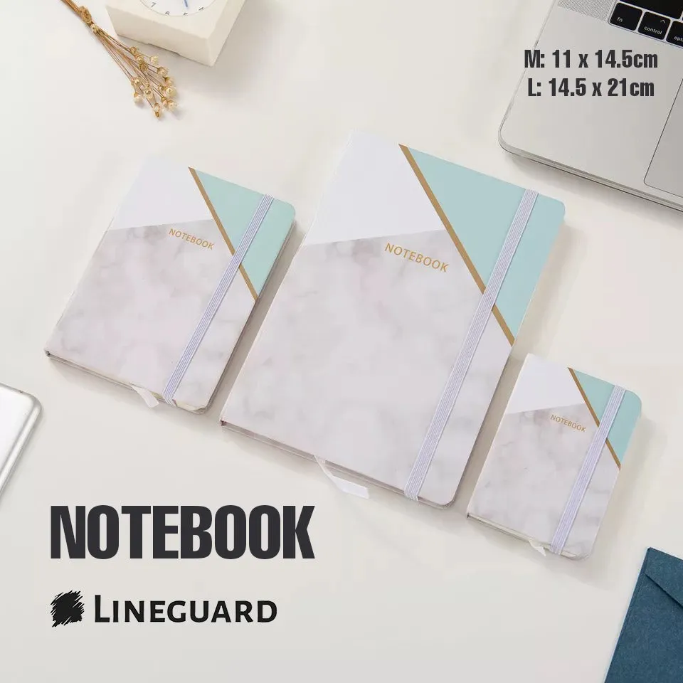Journal Notebook Hardcover Cardboard Line Diary 96page Stationery Classic Simple