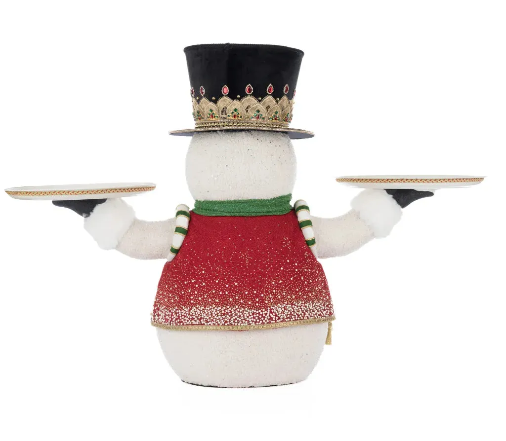 Katherine's Collection Elegant Snowman Server