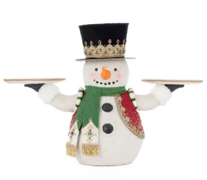 Katherine's Collection Elegant Snowman Server