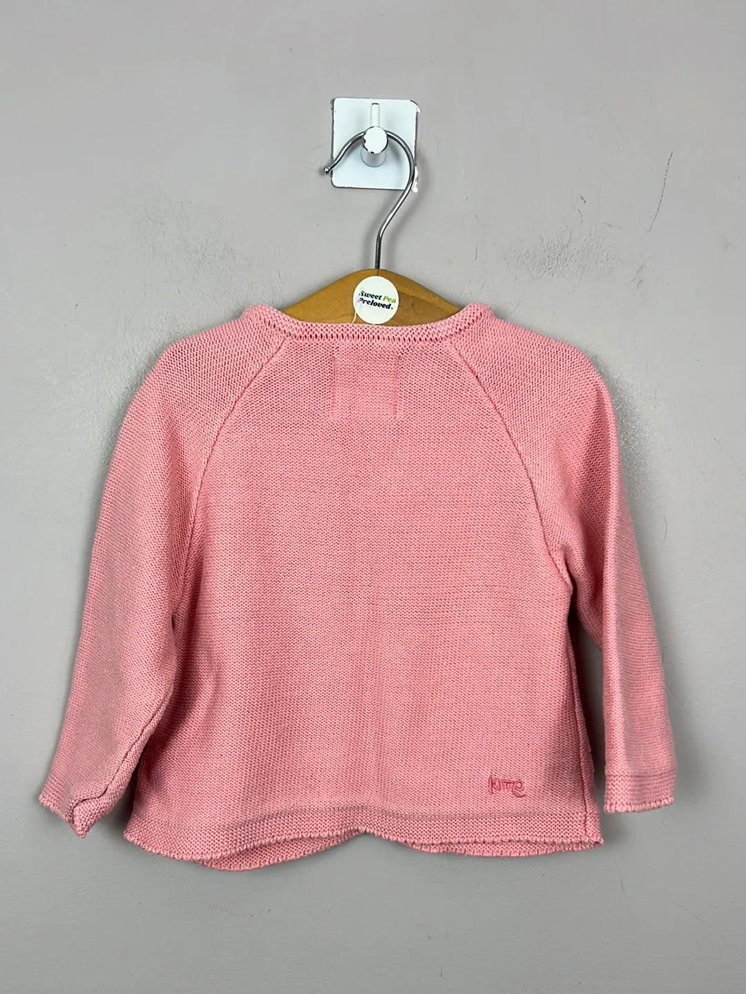 Kite Pink Pointelle Cardigan 6-9m