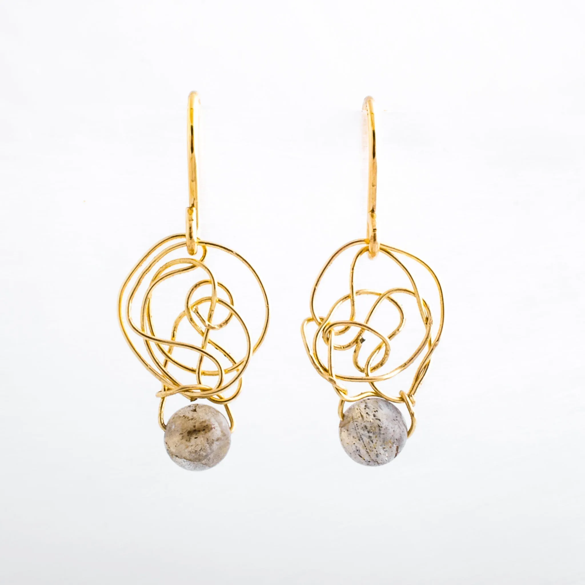 Labradorite Circular Knots