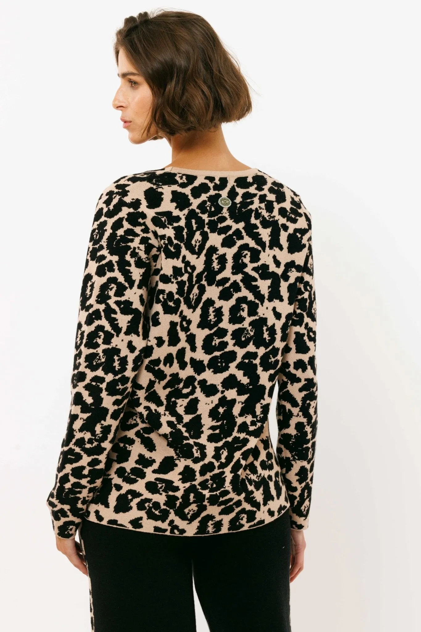 Leopard Knitted Cardigan