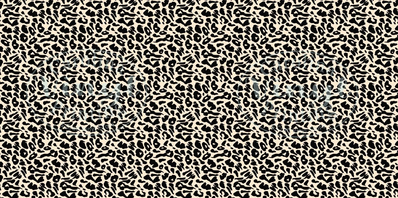 Leopard/Cheetah Cream & Black Printed Vinyl