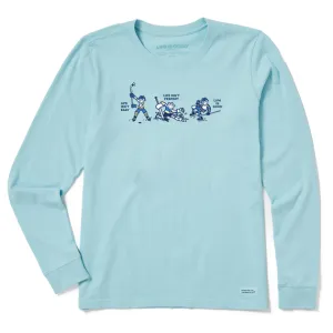 Life is Good Women's Life Isn't Easy Hockey Long Sleeve Crusher Tee