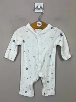 Little White Company Planets Footless Sleepsuit - Newborn