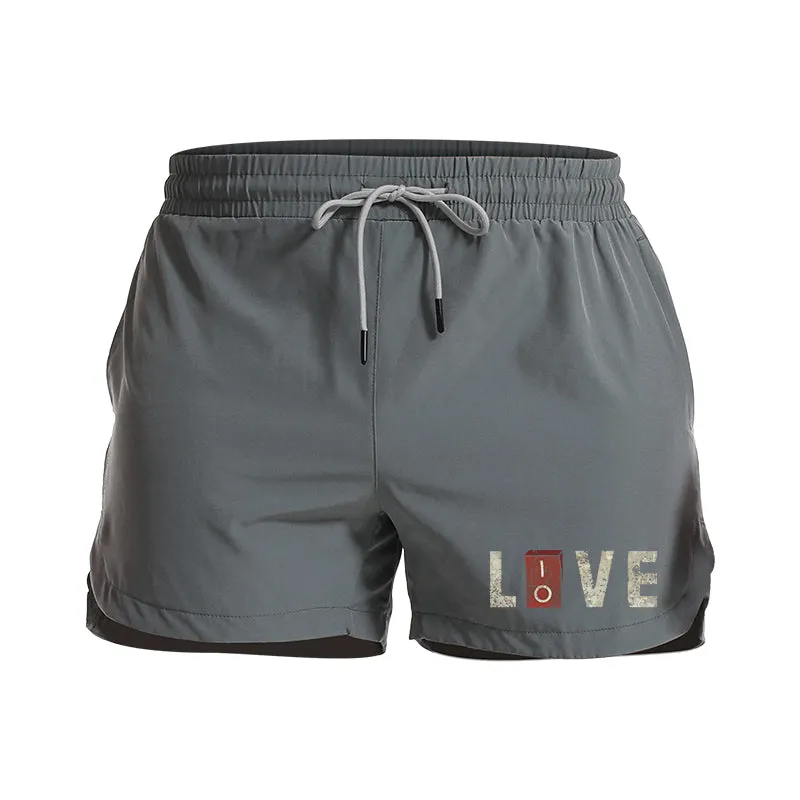 Live And Love Graphic Shorts