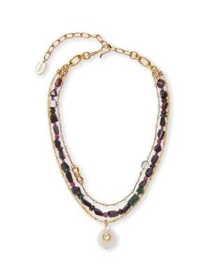 Lizzie Fortunato Athena Necklace in Midnight