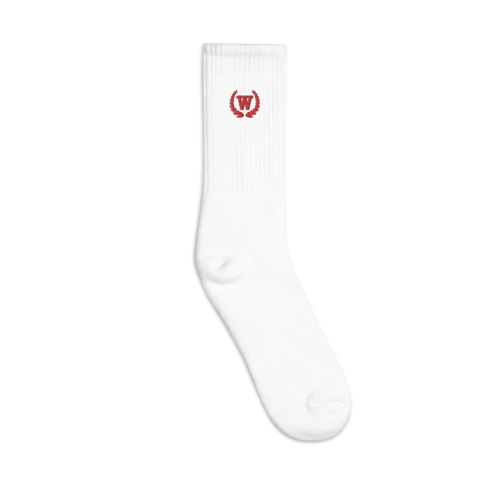Logo Embroidered Socks