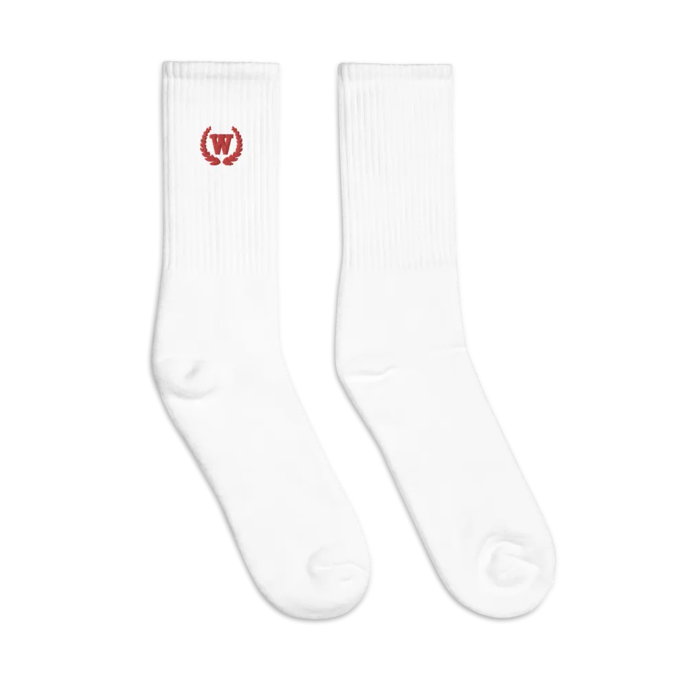 Logo Embroidered Socks