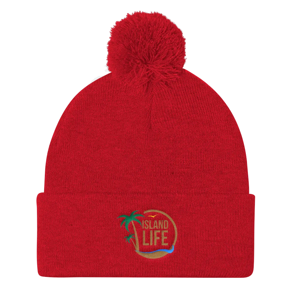 Logo Pom Pom Knit Cap